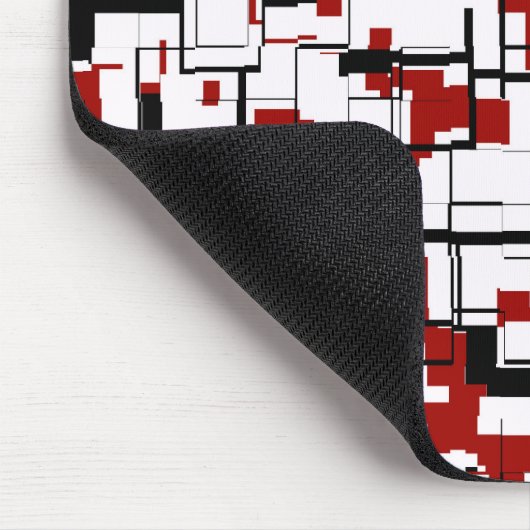 Digital Camo Black White Pattern Muismat (Hoek)