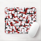 Digital Camo Black White Pattern Muismat (Met muis)