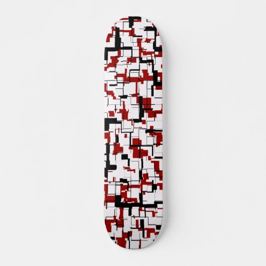 Digital Camo Black White Pattern Persoonlijk Skateboard (Voorkant)