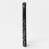 Digital Camo Black White Yellow Pattern Case-Mate iPhone Case (Achterkant/links)
