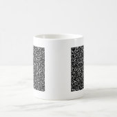 Digital Camo Black White Yellow Pattern Koffiemok (Center)