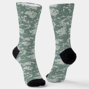 Digital Camouflage Army Woodland Camo Sokken