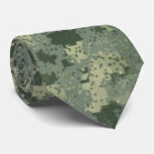 Digital Camouflage Large Print Stropdas (Opgerold)