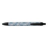 Digital Camouflage Pattern Naval Zwarte Inkt Pen (Achterkant)