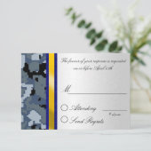 Digital Camouflage Reply Card RSVP Kaartje (Staand voorkant)