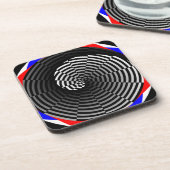 Digital Checker Yin Yang door Kenneth Yoncich Onderzetter (Linkerzijde)