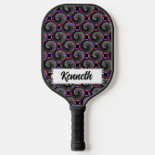 Digital Checker Yin Yang door Kenneth Yoncich Pickleball Paddle (Voorkant)