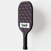 Digital Checker Yin Yang door Kenneth Yoncich Pickleball Paddle (Links)