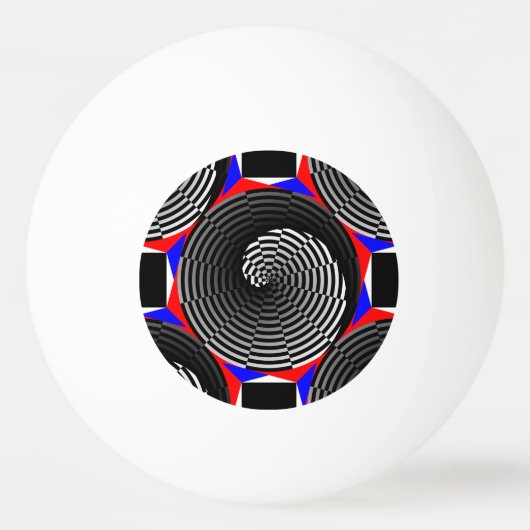 Digital Checker Yin Yang door Kenneth Yoncich Pingpongbal (Voorkant)