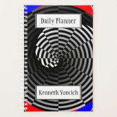Digital Checker Yin Yang door Kenneth Yoncich Planner (Voorkant)