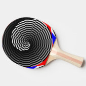 Digital Checker Yin Yang door Kenneth Yoncich Tafeltennisbatje (Zijkant)