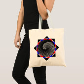 Digital Checker Yin Yang door Kenneth Yoncich Tote Bag (Voorkant (product))
