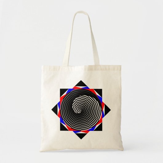 Digital Checker Yin Yang door Kenneth Yoncich Tote Bag (Voorkant)