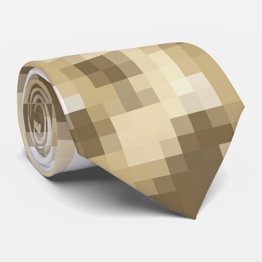 Digital Desert Camo Stropdas (Opgerold)