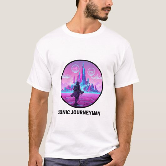 Digital Desert Wanderer DJ T-shirt (Voorkant)