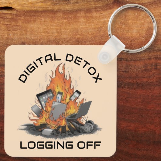 Digital Detox Sleutelhanger (Achterkant)