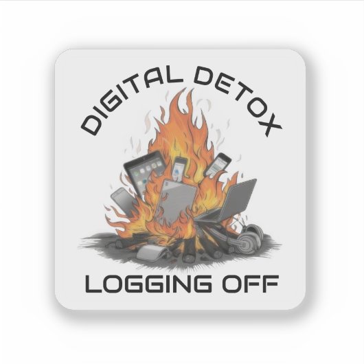 Digital Detox Sticker (Voorkant)