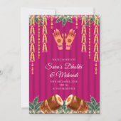 Digital Dholki invitations Mehndi invite, Digital  Kaart (Voorkant)