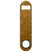 Digital Dirty Gold Rock Relief Texture Speed Flessenopener (Achterkant)