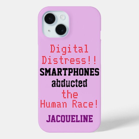 Digital Distress Smartphone Humoristische Quote Case-Mate iPhone Case (Achterkant)