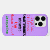 Digital Distress Smartphone Humoristische Quote Pa Case-Mate iPhone Case (Achterkant (horizontaal))