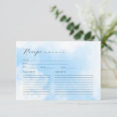 Digital Download Clouds Vrijgezellenfeest Recipe K Kaart (Staand voorkant)