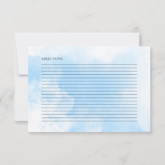 Digital Download Clouds Vrijgezellenfeest Recipe K Kaart (Achterkant)