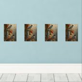 Digital drawing birds muurkunst sets (Houten vloer)