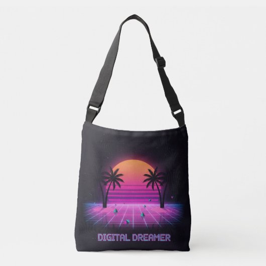 Digital Dreamer Eco-Friendly Tote | Aesthetic Bag Crossbody Tas (Voorkant)