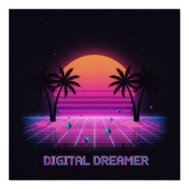 Digital Dreamer hoogglans poster