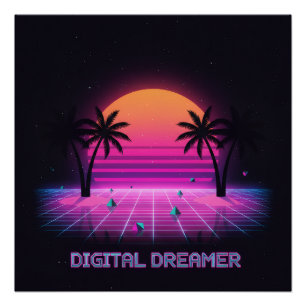 Digital Dreamer hoogglans poster