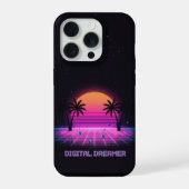 Digital Dreamer Neon Grid iPhone Case iPhone Hoesje (Achterkant)