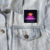 Digital Dreamer Retro Lapel Button (In situ)