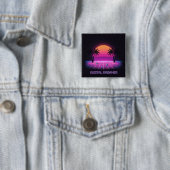 Digital Dreamer Retro Opspelingsknop Vierkante Button 5,1 Cm (In situ)