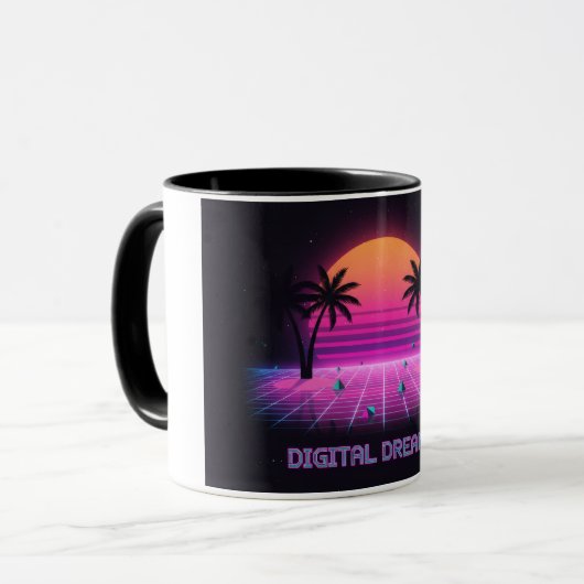 Digital Dreamer Two-Tone Coffee Mug Mok (Voorkant links)