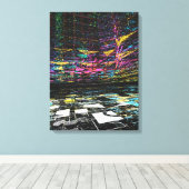 Digital Dreams of Color Canvas Afdruk (Insitu (Houten vloer))