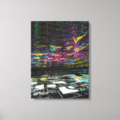 Digital Dreams of Color Canvas Afdruk (Voorkant)