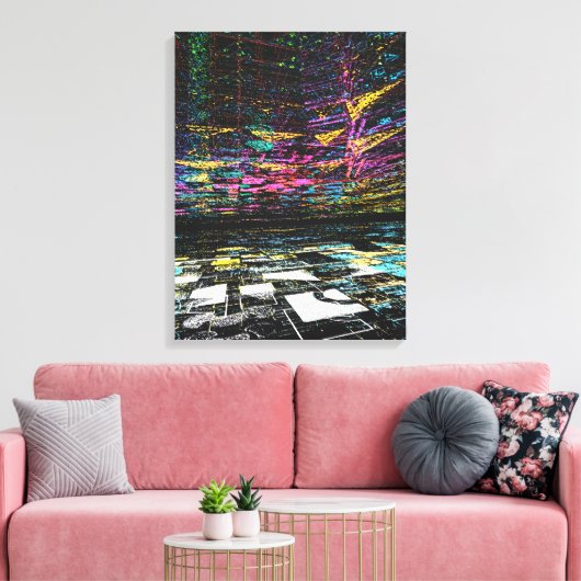 Digital Dreams of Color Canvas Afdruk (Insitu (Woonkamer))