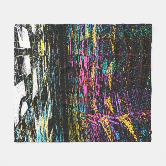 Digital Dreams of Color Fleece Deken (Voorkant (Horizontaal))