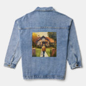 "Digital Dreams: Wearable Wonders"? Denim Jacket (Achterkant)
