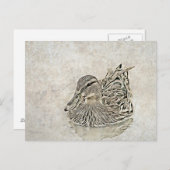 Digital Duck Art Briefkaart (Voorkant / Achterkant)