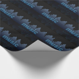 Digital Equalizer Music Wave Wall Cadeaupapier