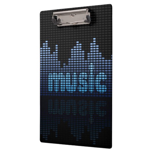 Digital Equalizer Music Wave Wall Klembord (Links)