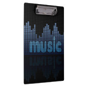 Digital Equalizer Music Wave Wall Klembord (Rechts)