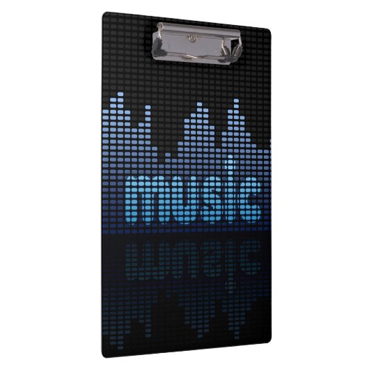 Digital Equalizer Music Wave Wall Klembord (Rechts)