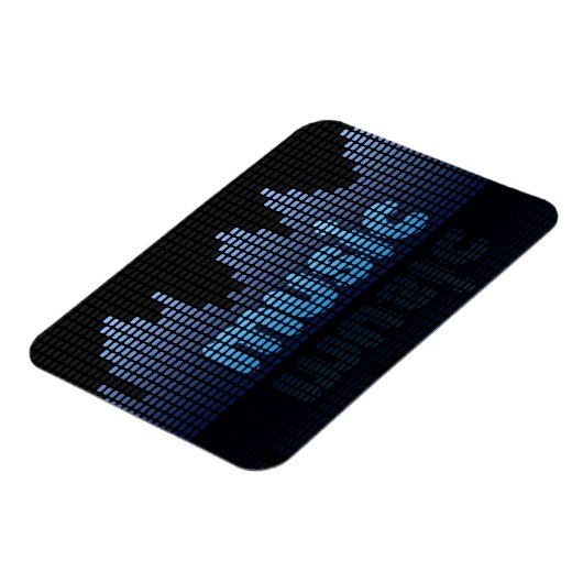 Digital Equalizer Music Wave Wall Magneet (Linkerzijde)