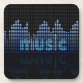 Digital Equalizer Music Wave Wall Onderzetter (Voorkant)