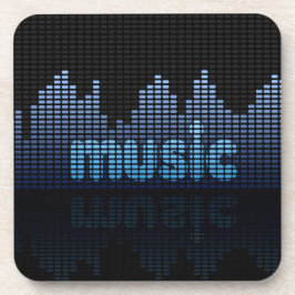 Digital Equalizer Music Wave Wall Onderzetter