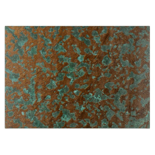 Digital Faux Copper Patina Printed Pattern Snijplank