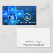 Digital Finance Background  Visitekaartje (Voorkant / Achterkant)